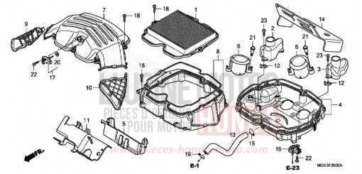 FILTRE A AIR VFR1200FA de 2010